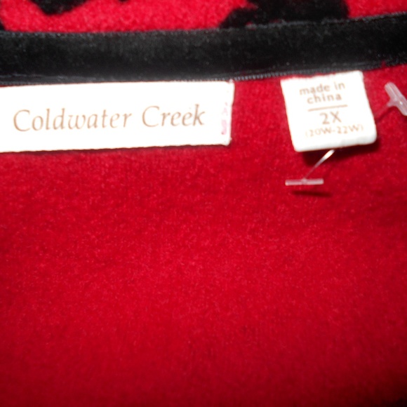 New COLDWATER CREEK 2X One Button Closure Coat Jacket WARM! - Picture 7 of 8